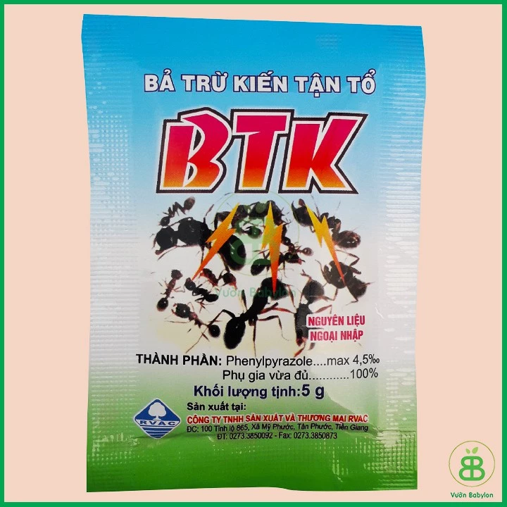 Thuốc trừ kiến, bả diệt kiến, bả trừ kiến tận tổ BTK gói 5g