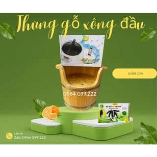 Thùng Gỗ Xông Đầu ⚡HÀNG LOẠI 1 ⚡ MÁY XÔNG 2L