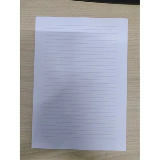 Tập 100 tờ giấy có dòng kẻ ngang 1 mặt, 2 mặt