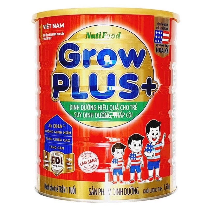 Sữa Grow Plus+ Đỏ FDI 1,5kg của Nutifood (1 tuổi trở lên