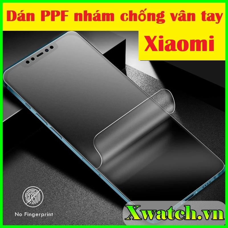 Miếng Dán PPF Nhám chống vân tay Xiaomi Note 11 pro K50 gaming K40 pro Redmi 10 ...