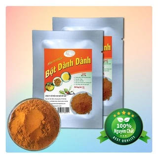 Bột quả dành dành màu vàng 20g, 50g, 100g nguyên chất 100% từ quả dành dành nguyên liệu dùng tạo màu vàng thực phẩm, xôi