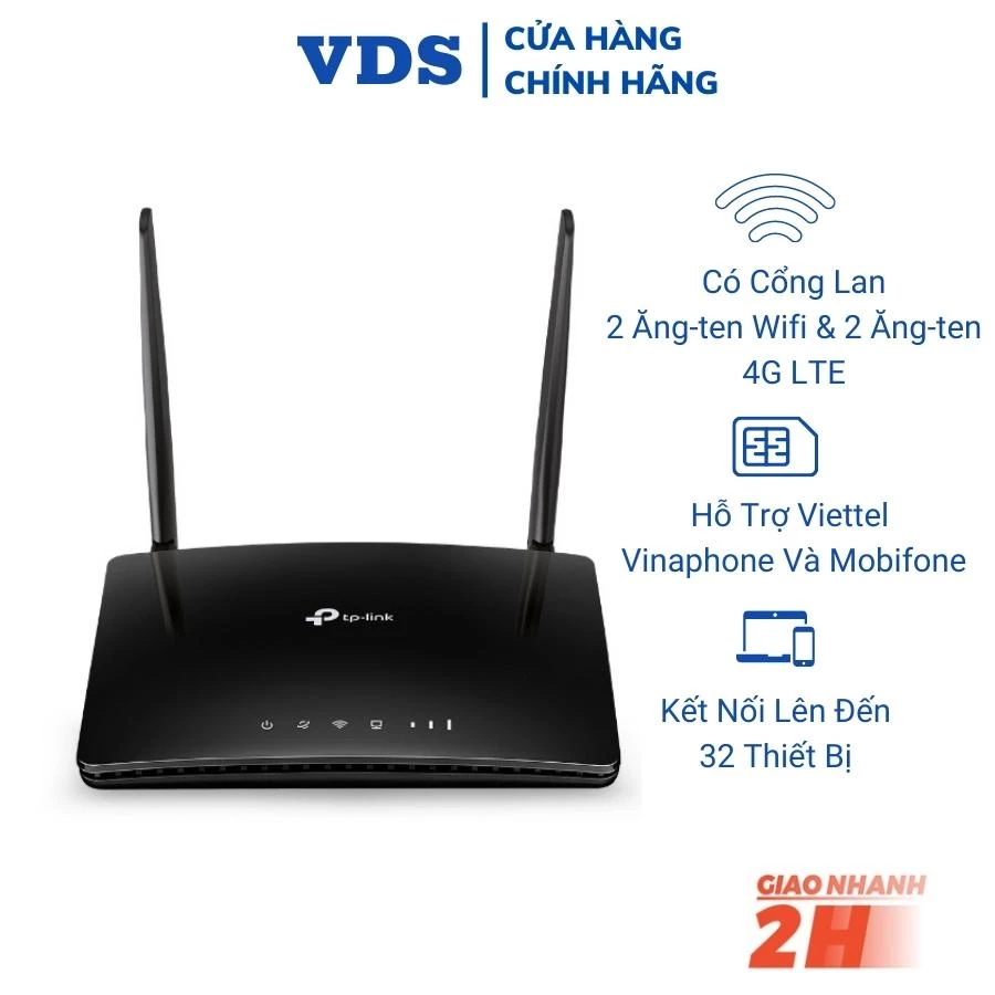Bộ phát wifi di động TP-Link TL-MR6400 4G LTE chuẩn N 300Mbps-VDS SHOP