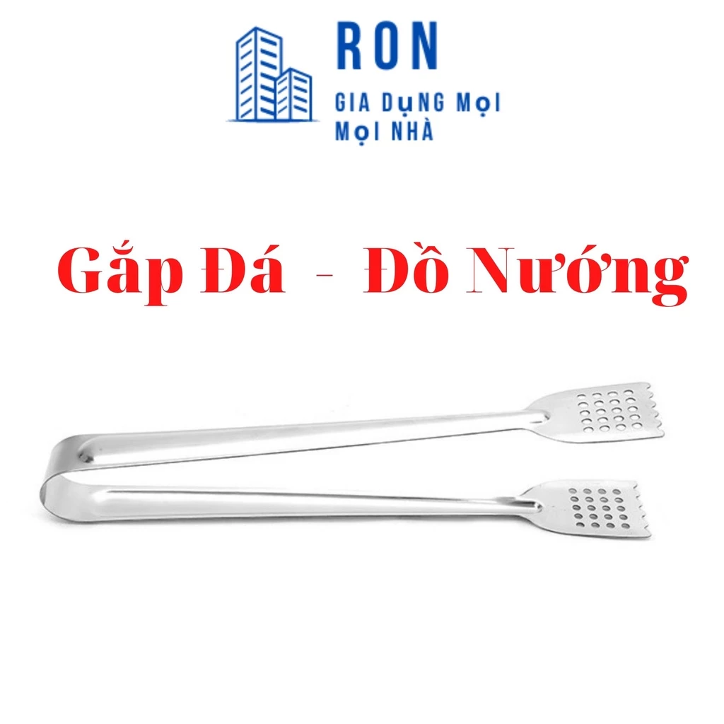Kẹp gắp đá , gắp đồ nướng gắp thực phẩm nóng lạnh bằng Inox