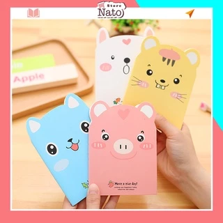 Sổ tay cute a5 mini nhỏ đẹp xinh ghi chú bìa trơn dễ thương cho bé học tập NATO ST05