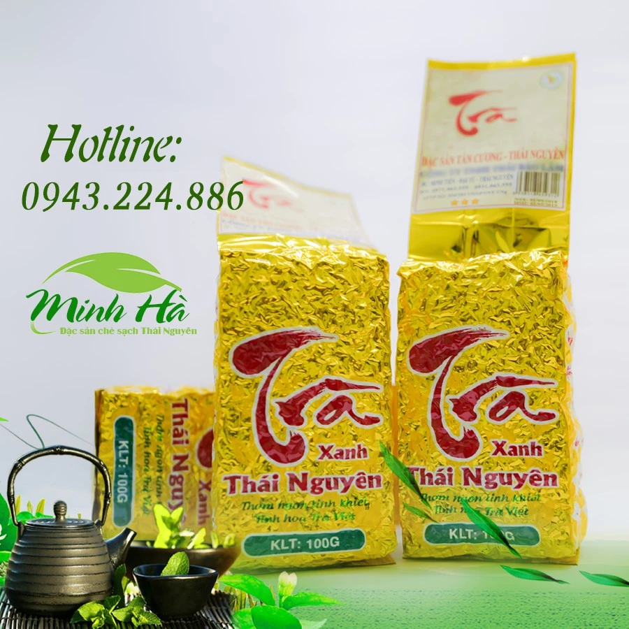 Chè Thái Nguyên Loại Thượng Hạng gói 200gr – Trà Thái Nguyên – Chè Minh Hà