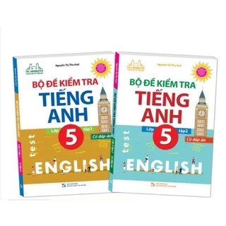 Sách - Bộ đề kiểm tra tiếng anh lớp 5 (Combo 2 tập)