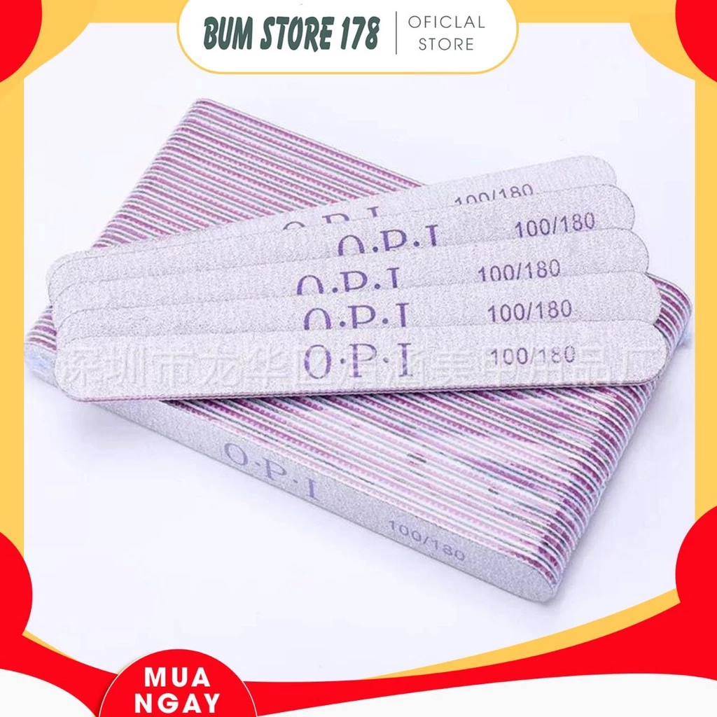 Combo 10 dũa móng tay chuyên dụng làm nail