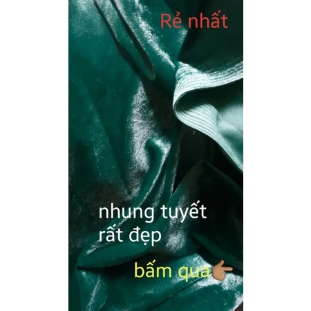 VẢI NHUNG TUYẾT 7 BIÊN giãn 4c đẹp