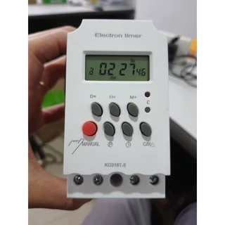 Timer hẹn giờ KG316T-II tắt mở tự động 16 lần trong 1 ngày 25A công tắc hẹn giờ ổ cắm hẹn giờ