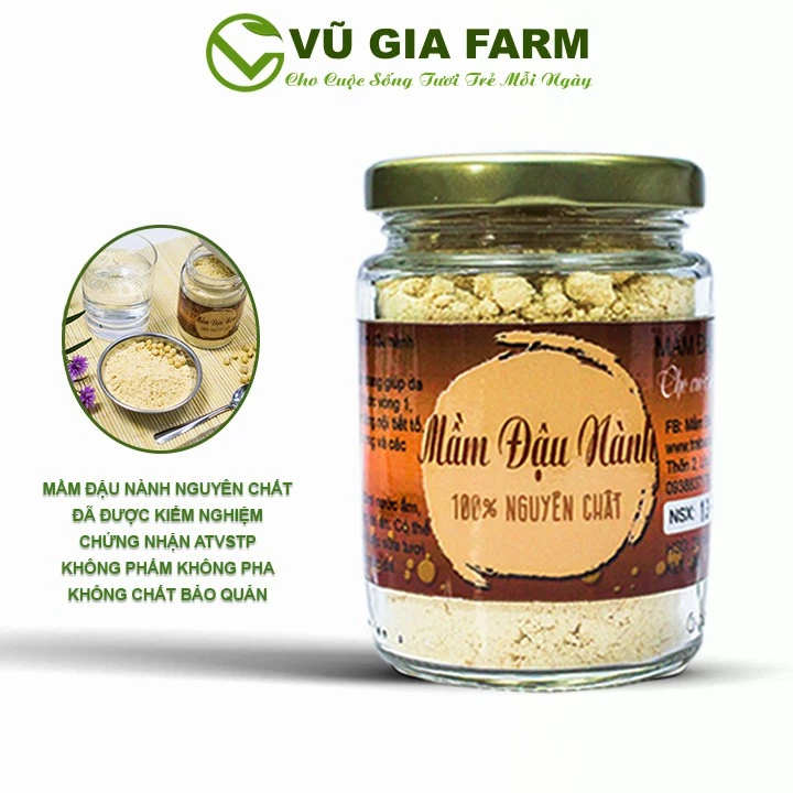 Mầm Đậu Nành Nguyên Chất Vũ Gia (100g/hũ)