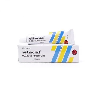 Tretinoin Vitacid 0.025%, 0.05%, 0.1% kem hỗ trợ giảm mụn và trẻ hóa da