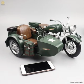 Mô Hình Xe Sidecar Quân Đội