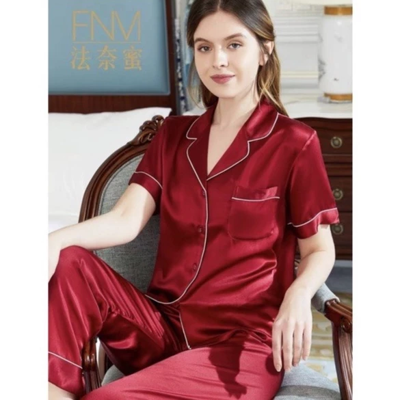 Đồ Bộ Pijama Lụa Nữ Mặc Nhà Tay Ngắn Quần Dài Mùa Hè Mango Cao Cấp Bộ Đồ Ngủ Nữ Lụa Siêu Xinh y6