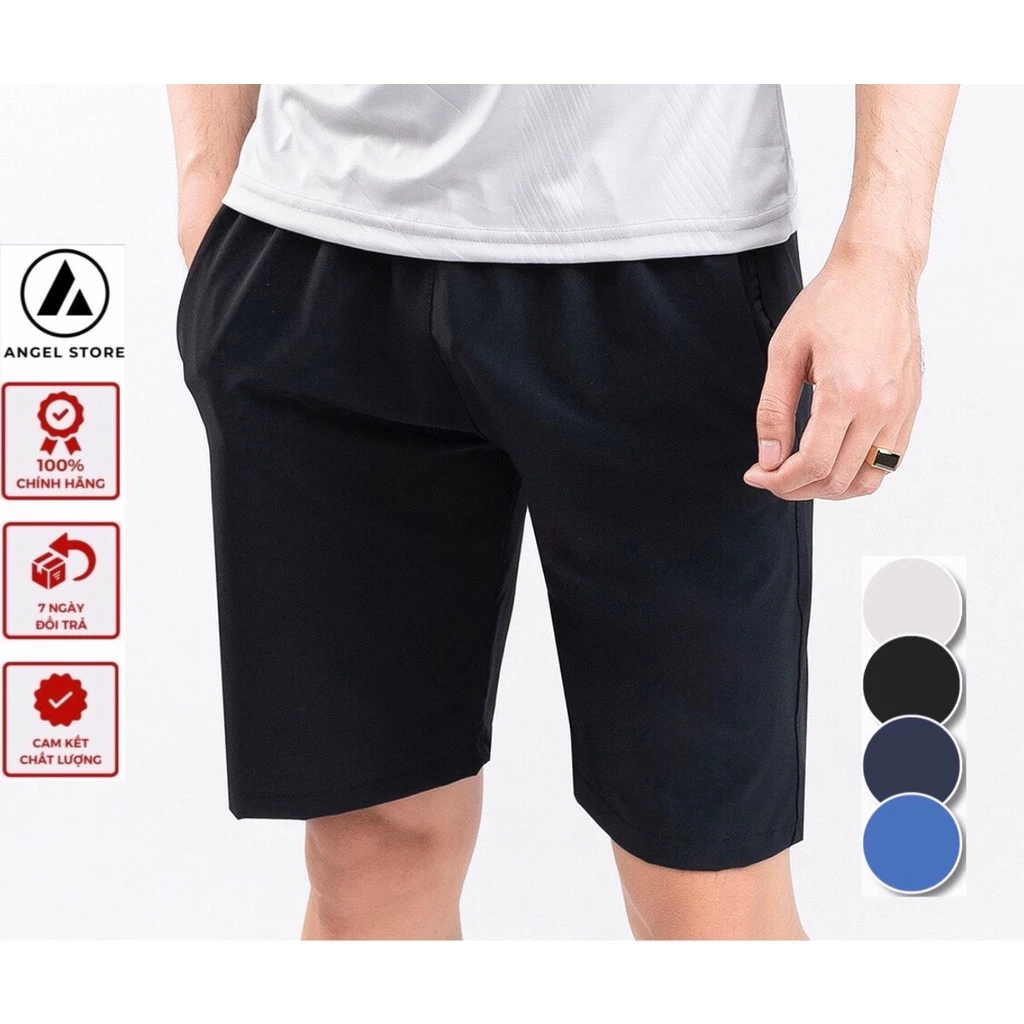 Quần đùi nam ANGEL STORE, quần short nam vải gió cao cấp co giãn thể thao vận động thoải mái