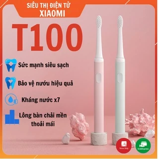 Bàn chải điện Xiaomi Mijia T100 - Bàn Chải Đánh Răng Mijia T100 , Pin Sạc , Kháng Nước ipx7 Bảo Vệ Nướu - Bảo Hành 1 Năm