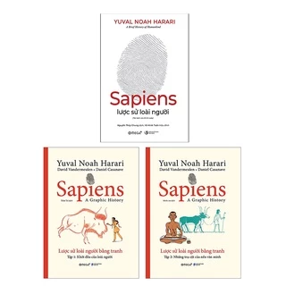 Sách - Lẻ/Trọn Bộ 3 Cuốn Sapiens: Lược Sử Về Loài Người