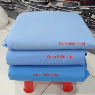 Giá sỉ combo 5 hoặc 6 mét vải kate xanh biển may áo sơ mi nam nữ