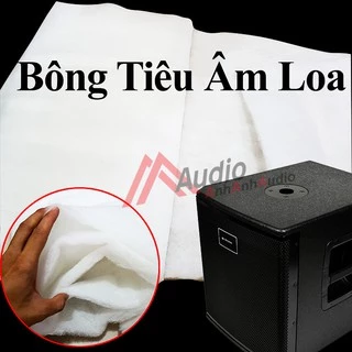 Bông gòn tiêu âm thùng loa loại tốt ép theo mãng không bung , khổ 0.5 m x 1.7 mét