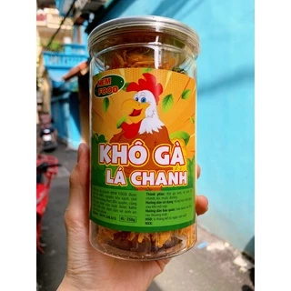 Khô Gà Lá Chanh NEM FOOD Hũ pet 250g Loại Ngon Đồ Ăn Vặt Hà Nội