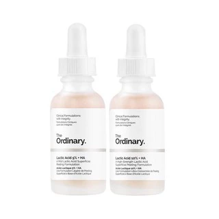 Serum Làm Sáng Mịn Da Lactic Acid 5% / 10% + HA The Ordinary