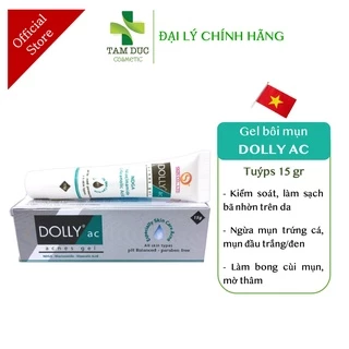 DOLLY AC ACNES Gel ngừa mụn, giảm thâm, kiểm soát nhờn Tuýp 15g [doly ac, megaduo, megadou, klen c, klen ms]