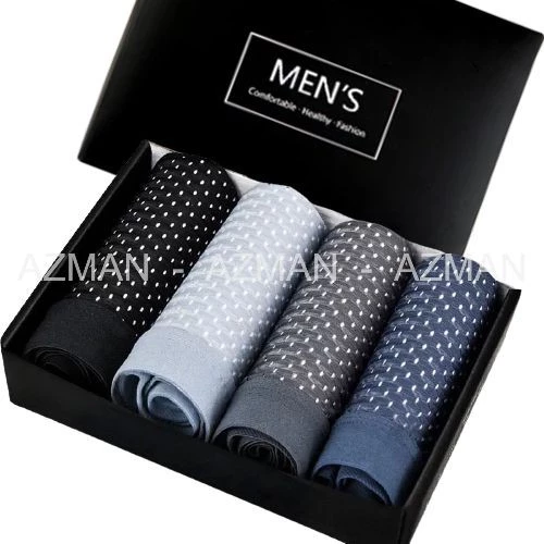 [Hộp 4 Chiếc] Quần Lót Sịp Đùi Nam Boxer Thông Hơi Sexy Lịch Lãm