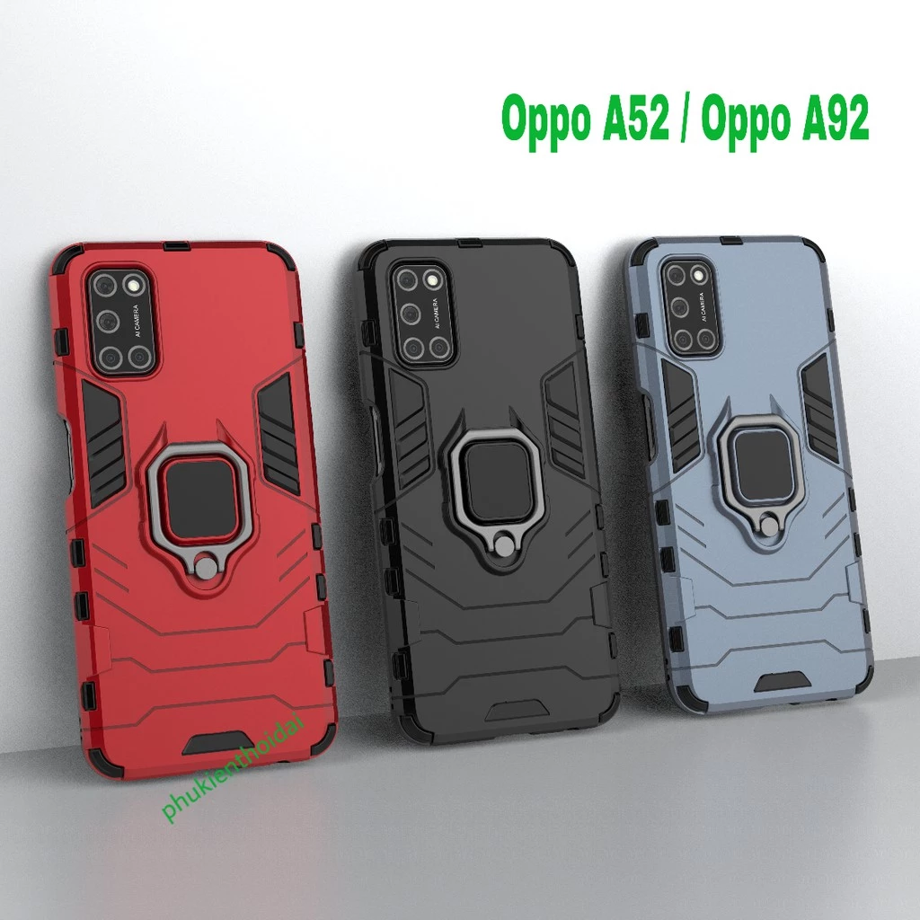 Ốp lưng Oppo A52 / Oppo A92 / Oppo A76 / Oppo A57 Iron Man Iring chống sốc chống va đập mạnh siêu bền