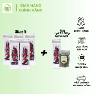 Trà Sam Hồng combo 5 gói 500g tặng 1 gói cùng loại + 1 gói cỏ ngọt (FREE SHIP) Thanh lọc cơ thể mát gan , hỗ trợ đau đầu