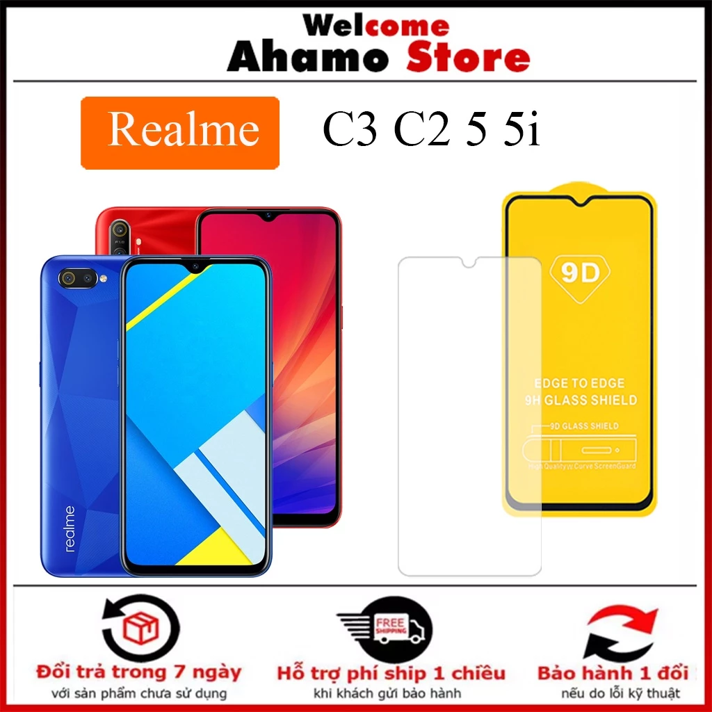 Kính Cường Lực Realme C3 C2 5 5i Full Màn [FM]