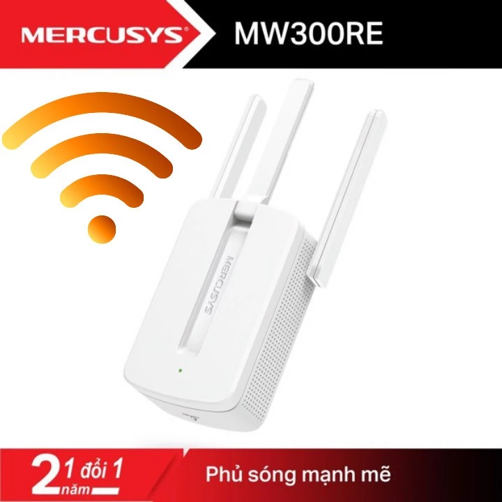 Cục kích sóng wifi Mercusys 3 râu - Kích wifi tốc độ cao 300Mbps VDS shop