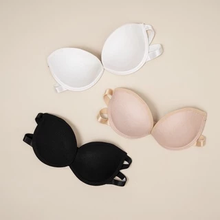 Áo Lót Nâng Ngực Không Dây iBRA'S Store Có Gọng tạo khe nữ sexy Bra quây cúp ngang cài sau chống tụt gợi cảm a13