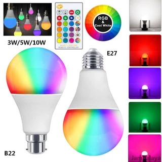 E27 85-265V Bóng Đèn RGB Đổi Màu Trang Trí Nhà