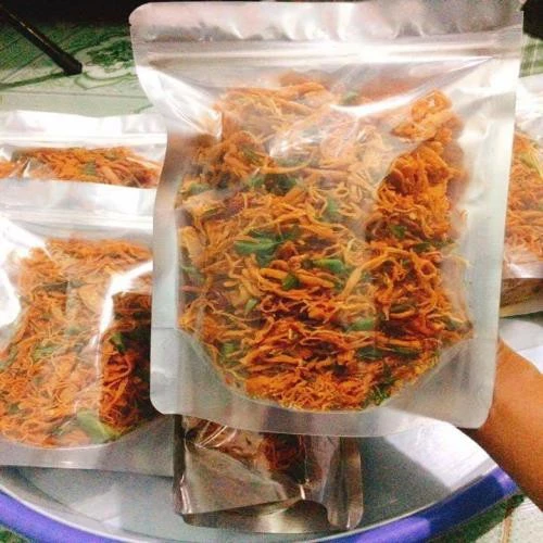 1KG KHÔ GÀ LÁ CHANH ĐÓNG GÓI TÚI ZIP BẠC