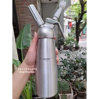 Bình xịt kem tươi MOSA và Whipper Cream inox 500ml - 1000ml (tặng kèm hướng dẫn sử dụng và công thức đá xay)