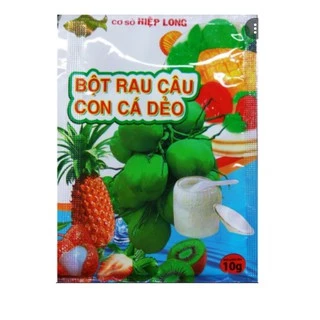 1 gói Bột rau câu con cá dẻo Hiệp Long 10g