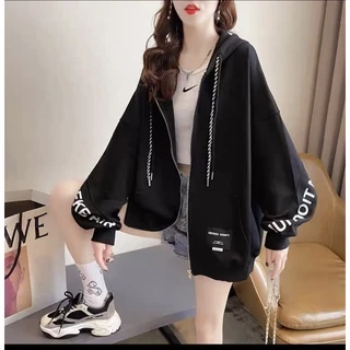 (SALE SẬP SÀN) Áo hoodie dây kéo nỉ ngoại in 2 tay