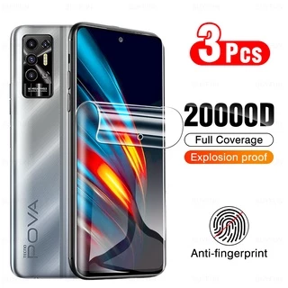 Bộ 3 Miếng Dán Hydrogel Bảo Vệ Màn Hình Cho Tecno Pova2 Pova 2 Spark 7 7Pro Go 2020 Spark6 Go 6Go Spark7 LE7