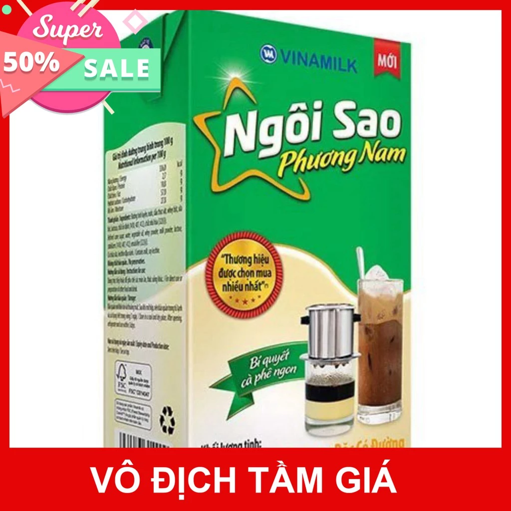 sữa đặc NGÔI SAO PHƯƠNG NAM vinamilk hộp 1,284kg.