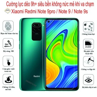 Kính Cường lực dẻo Xiaomi Redmi Note 9pro / Note 9 / Note 9s / Bảo vệ màng hình chống va đập chống trầy xước tiệt đối