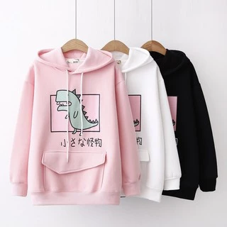 Áo Khoác Nỉ Hoodie Khủng Long Cute TEA - REX (nhiều màu) mẫu hoodie mới nhất 2022