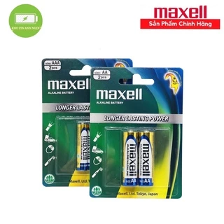 Vỉ 2 Viên Pin AA ( Pin Đũa) - AAA ( Pin Tiểu ) Maxell Alkaline - Hàng Chính Hãng