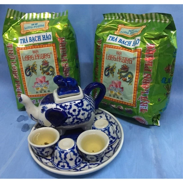 Trà Bạch Hào xanh Long Phụng gaconshop trà ướp hương lài thơm ngon vị truyền thống  freeship date mới nhất khi khách đặt