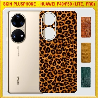 Dán Skin cho mặt sau Huawei P40, P40 Lite, P40 Pro, P50, P50 Pro vân da cá sấu, da báo