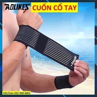 Ssửa Dây quấn cổ tay tập GYM chính hãng Aolikes Băng cổ tay tập gym 1526 1538 1540 1539 7936 7937 10