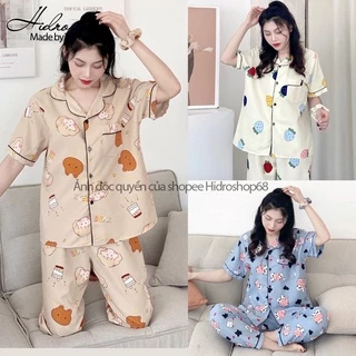 Bộ ngủ pijama tay ngắn quần dài siêu xinh