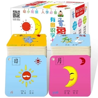 Thẻ Flashcard học từ vựng tiếng Trung qua hình ảnh dễ nhớ, có quét mã học viết và đọc chữ Hán