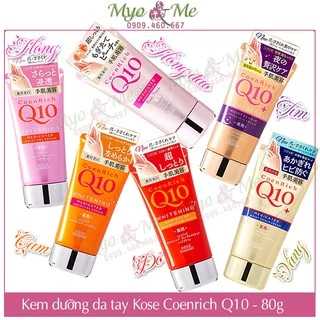 (Mẫu mới) Kem dưỡng da tay Kose Coenrich Q10 Whitening Hand Cream - 80g