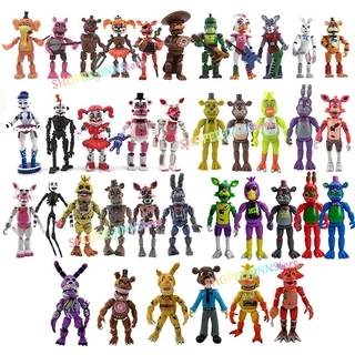 JINN Đồ chơi FNAF / Five Nights At Freddy's nhân vật mô hình / Bonnie Foxy Hình mẫu Freddy Đồ chơi có thể tháo rời để sưu tầm