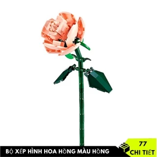 Bộ Xếp Hình HOA HỒNG 40460 - Hoa hồng rực rỡ màu hồng